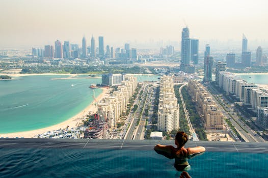 Dubai Skyline Luxury Resort Suites With Infinity Rooftop