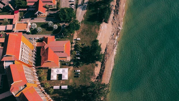 Elegant Beachfront Hotels Surrounded by Turquoise Waters